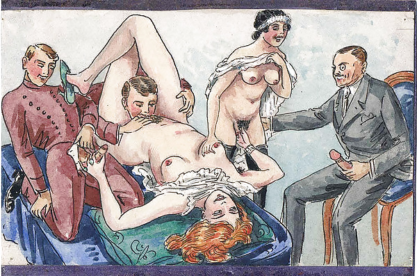 Vintage Erotic Drawings 6 #30708775