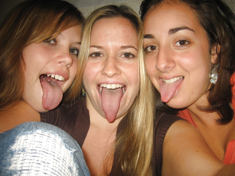 Teens open Mouth and tongues out #26579710