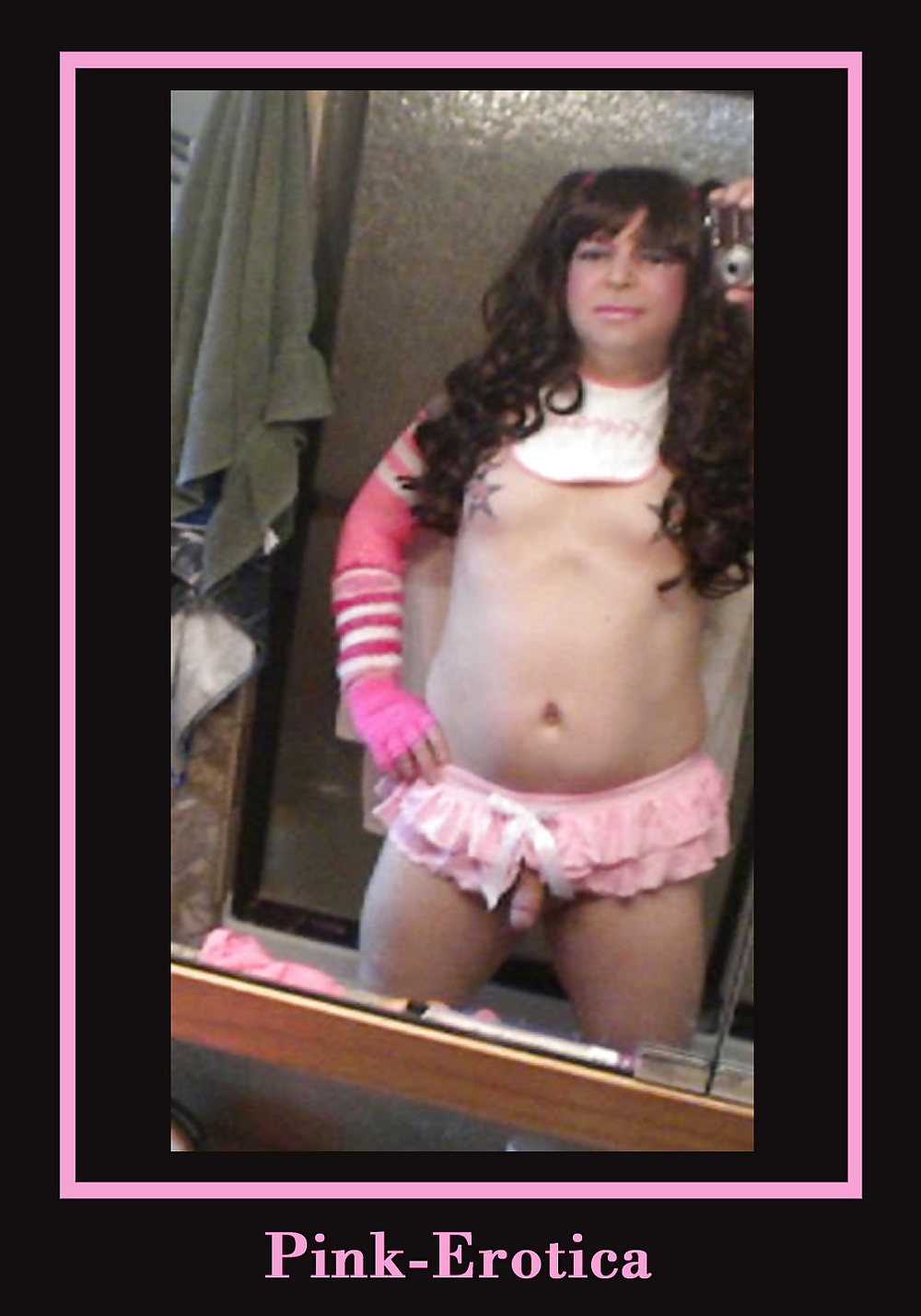 Rosa-erotica Sissyboy Kreuzaufbereiter Baby Gurl In Pink #32150533