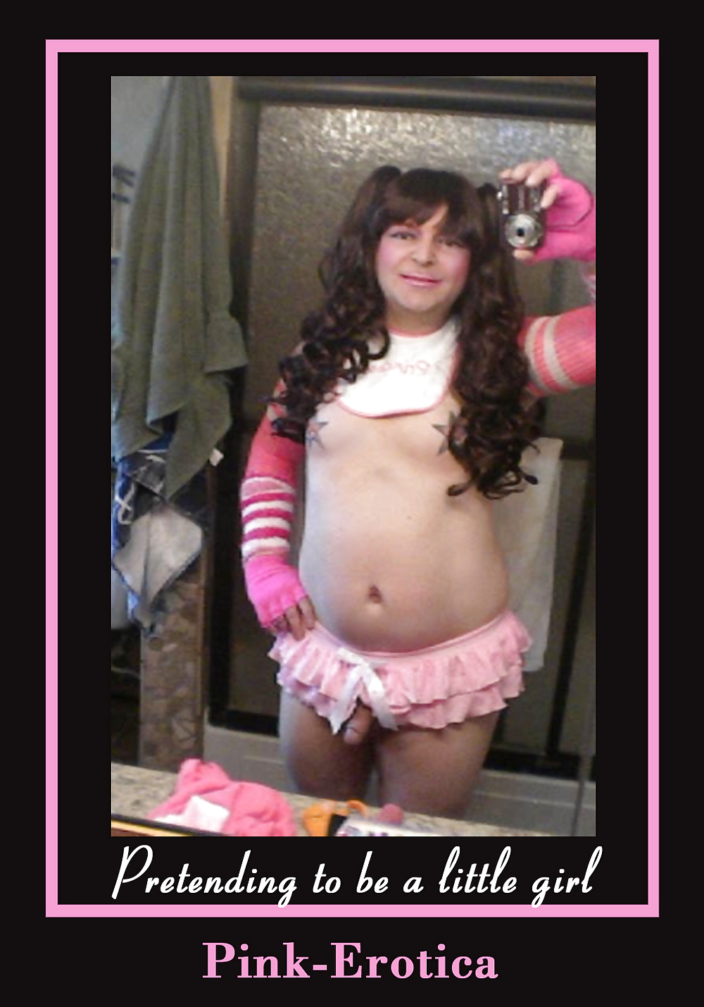 Rose-erotica Sissy-Boy Travesti Bébé Gurl En Rose #32150540