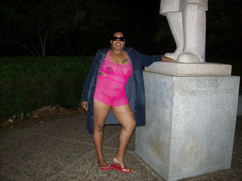 Black BBW Flashing in Public #39024810