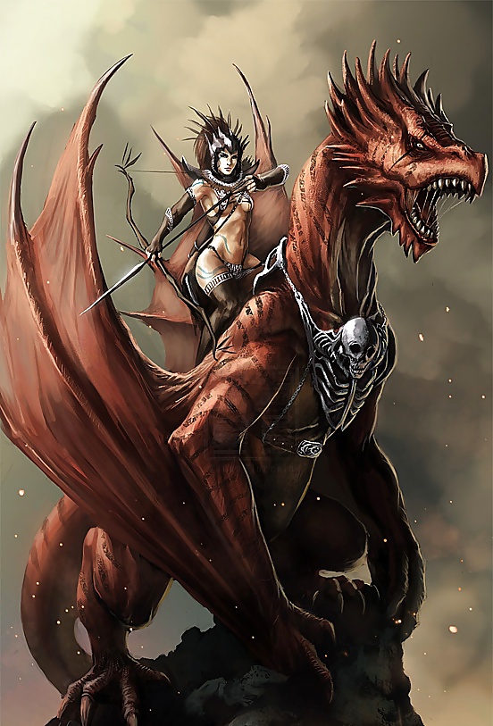 Fantasy Women Dragonriders #27414095