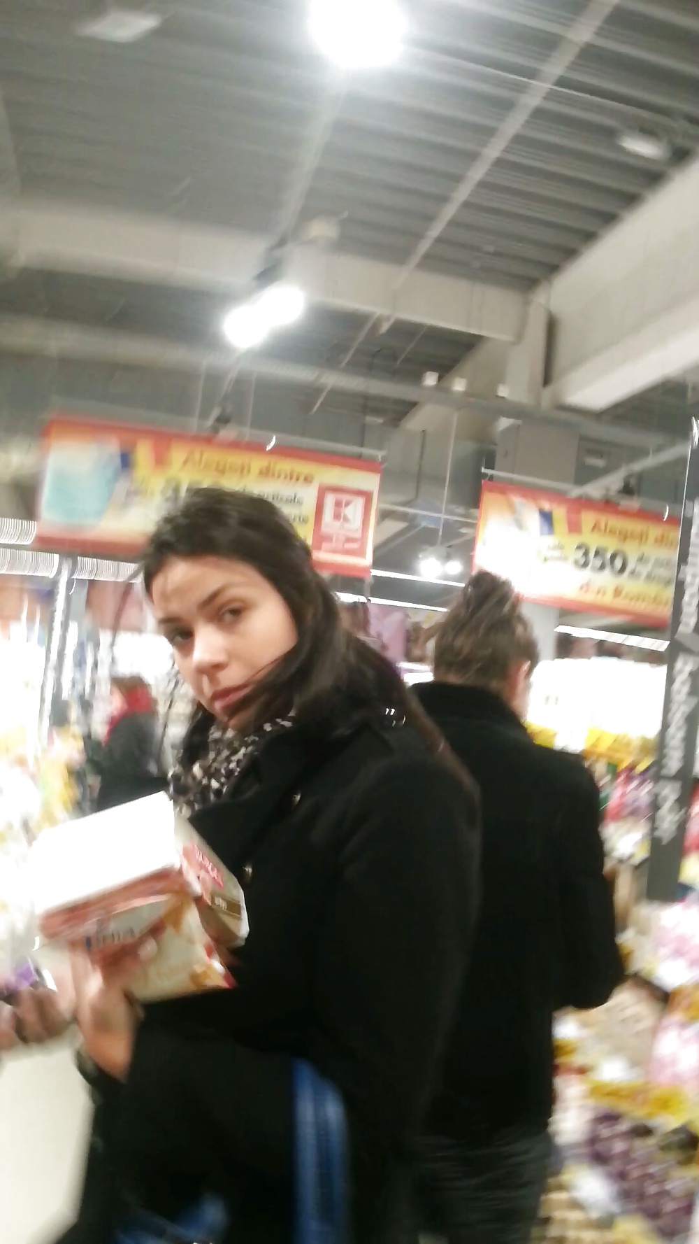 Spy old + young women in supermarket romanian #31538280