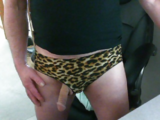 Jessica's Leopard skin panties for me. #39680812