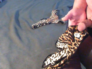 Jessica's Leopard skin panties for me. #39680866