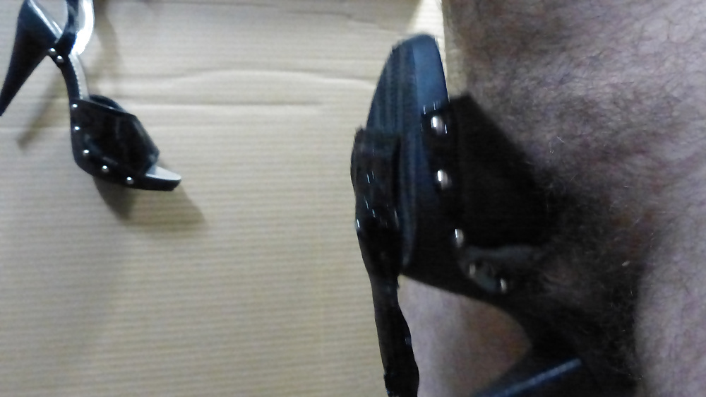 Black slides heels #26118341
