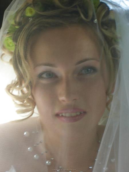 Hot Blonde Young German Amateur Wife in Her Wedding Dress #23128630