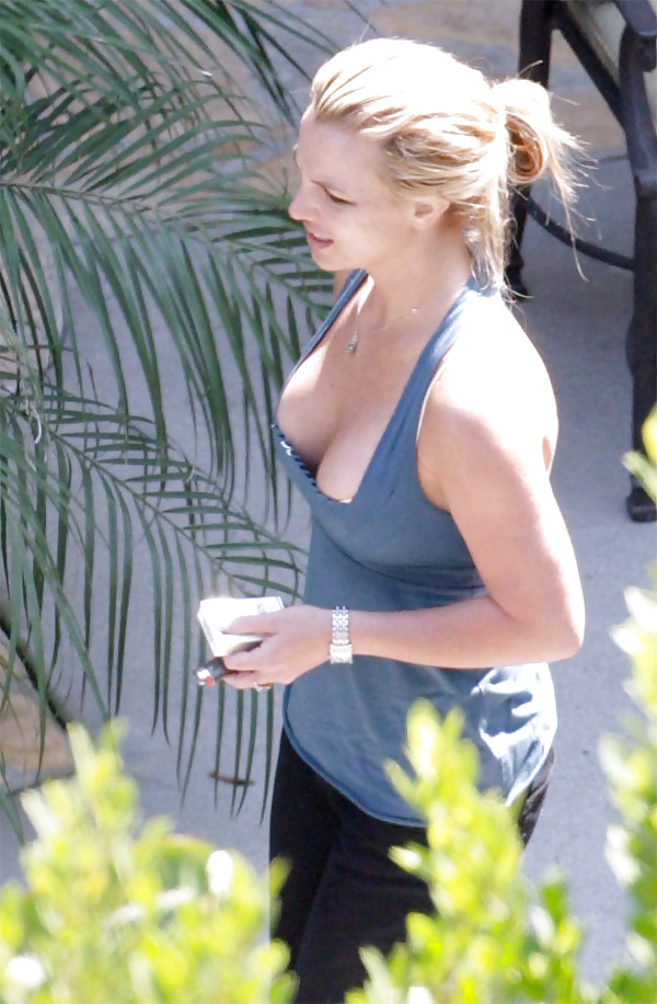 Britney's cleavage makes men happy. #26903179