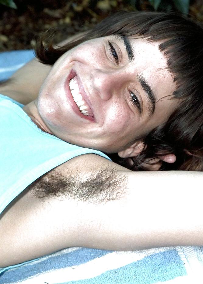 Rebecca, black hair, small tits and hairy armpits #24498308