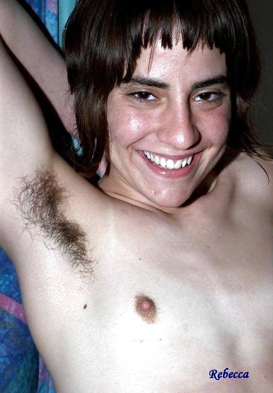 Rebecca, black hair, small tits and hairy armpits #24498318