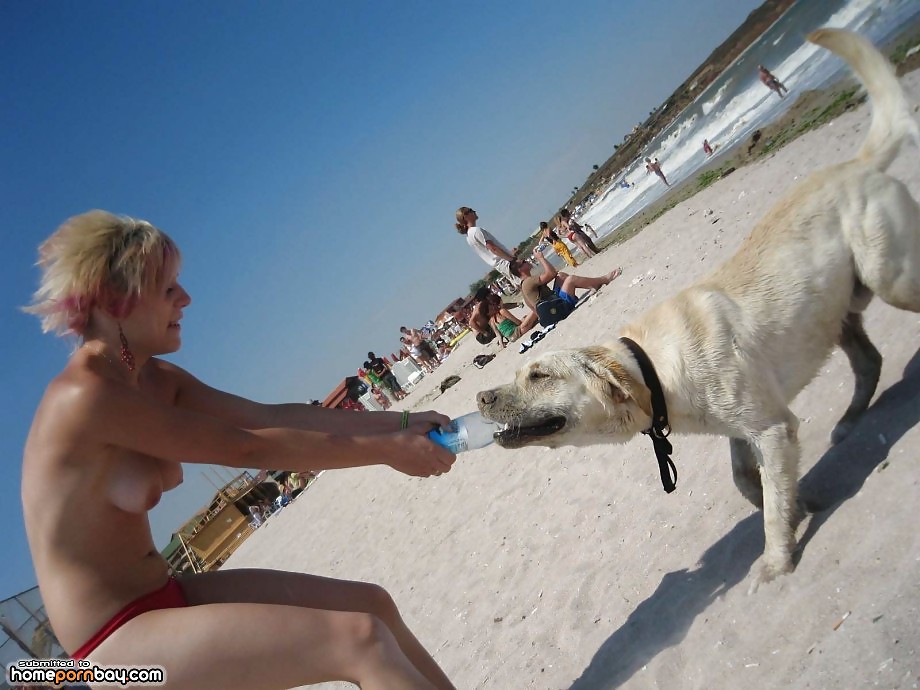 Nude couple and the beach #31089374