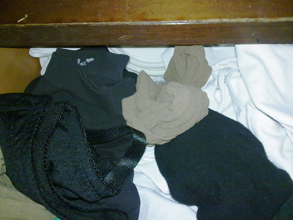 The drawer with the tan pantyhose of my mother-in-law.... #33834892