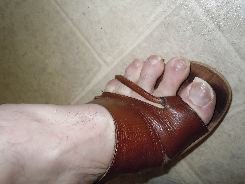 Meine Bbw Tragen Wifes Sexy Sandalen #32816221