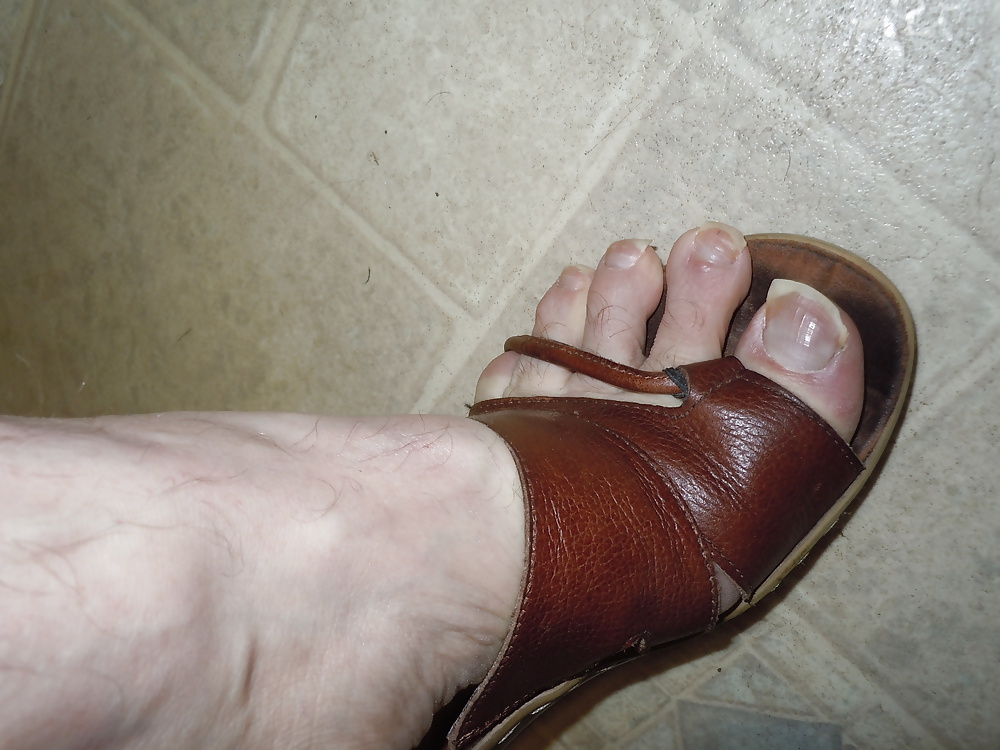 Meine Bbw Tragen Wifes Sexy Sandalen #32816224