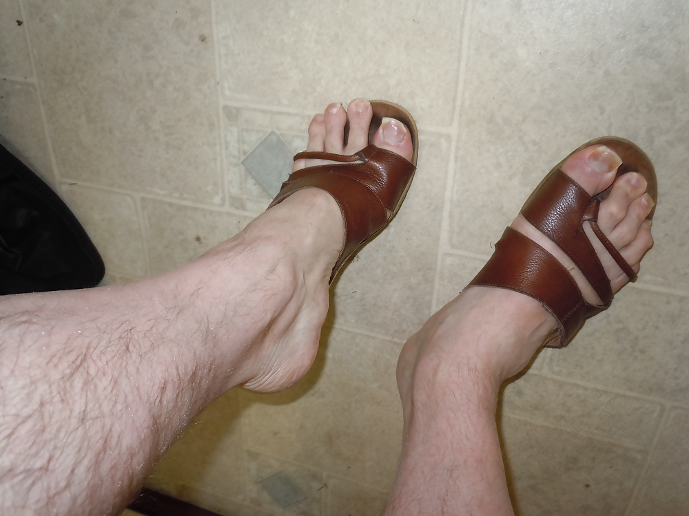 Meine Bbw Tragen Wifes Sexy Sandalen #32816271