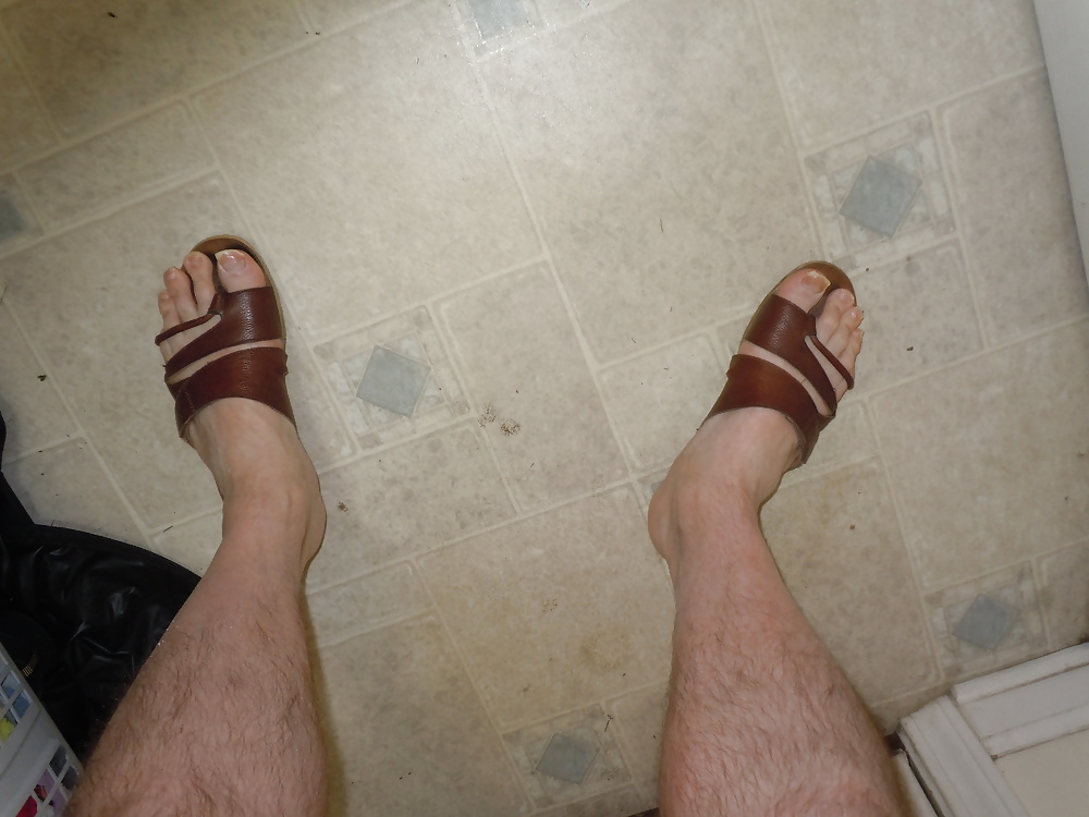 Meine Bbw Tragen Wifes Sexy Sandalen #32816277