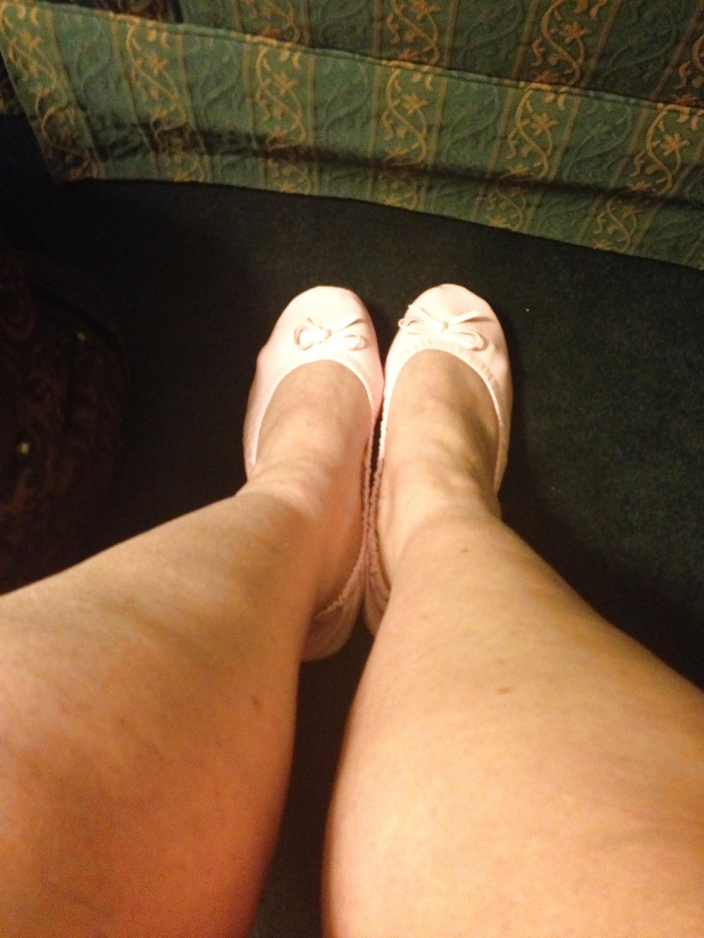 Wife Wearing Pink Ballet Flats #35316319