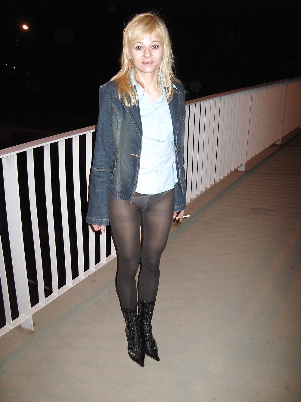 Babes in pantyhose-going for a walk.
 #35925714