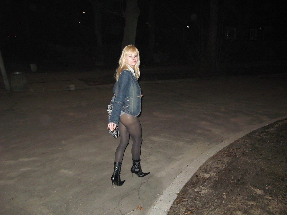 Babes in pantyhose-going for a walk.
 #35925723