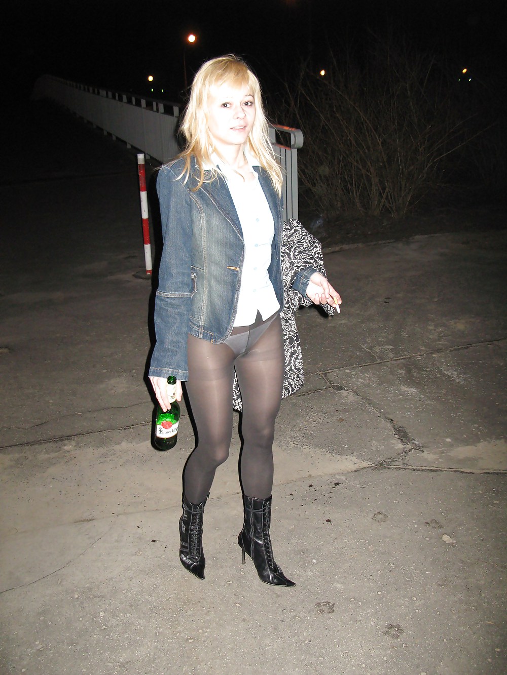 Babes in pantyhose-going for a walk.
 #35925727