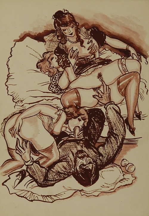 Vintage Erotic Drawings 20 #30889709