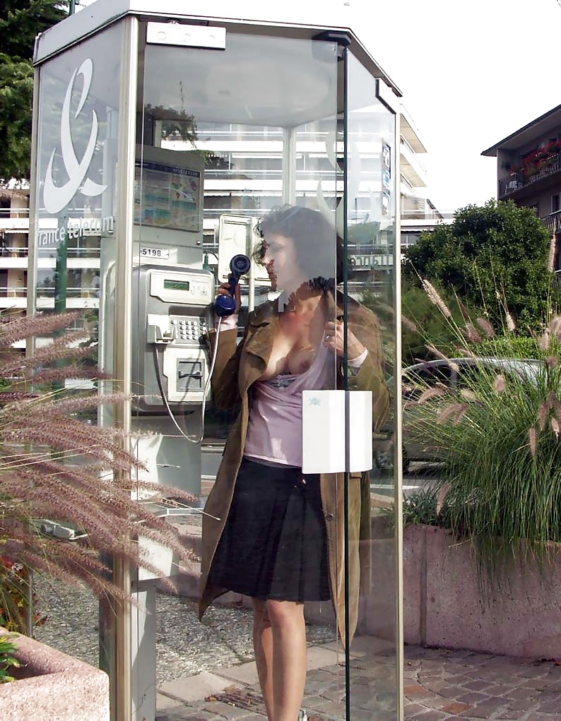 Flashing In A Phone Booth #34465347