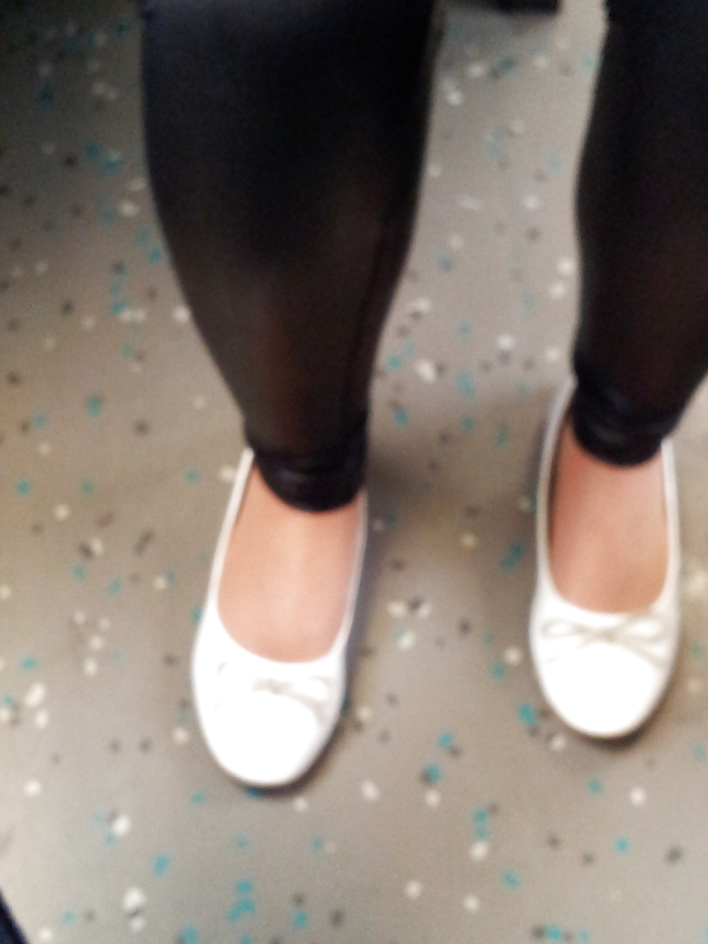 Wifes well worn stinky Ballerinas Flats shoes #36582041