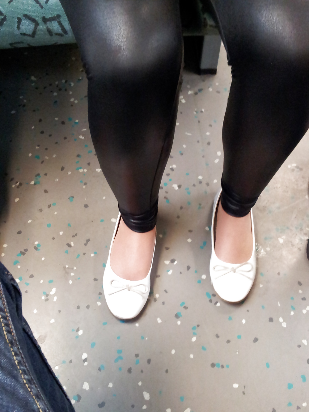 Wifes well worn stinky Ballerinas Flats shoes #36582056