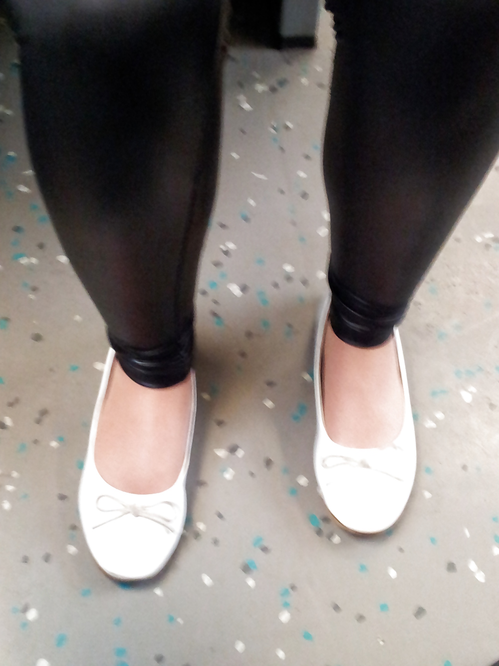 Wifes well worn stinky Ballerinas Flats shoes #36582060