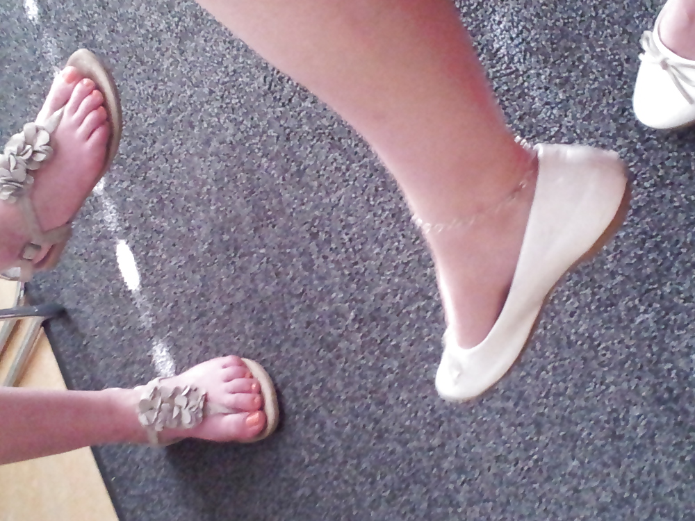 Wifes well worn stinky Ballerinas Flats shoes #36582171