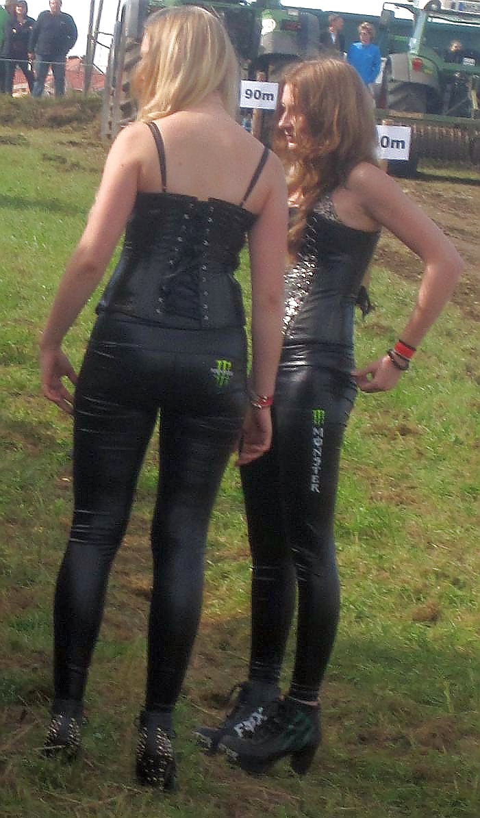 Teens in wetlook lederhosen #40313798