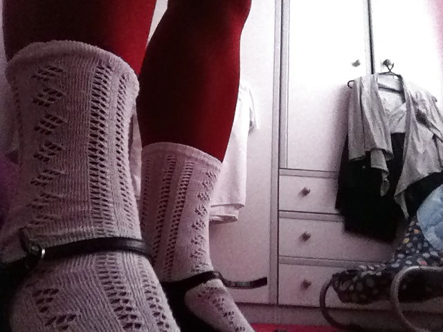 Roten Strumpfhosen Und Socken Schule #36694301