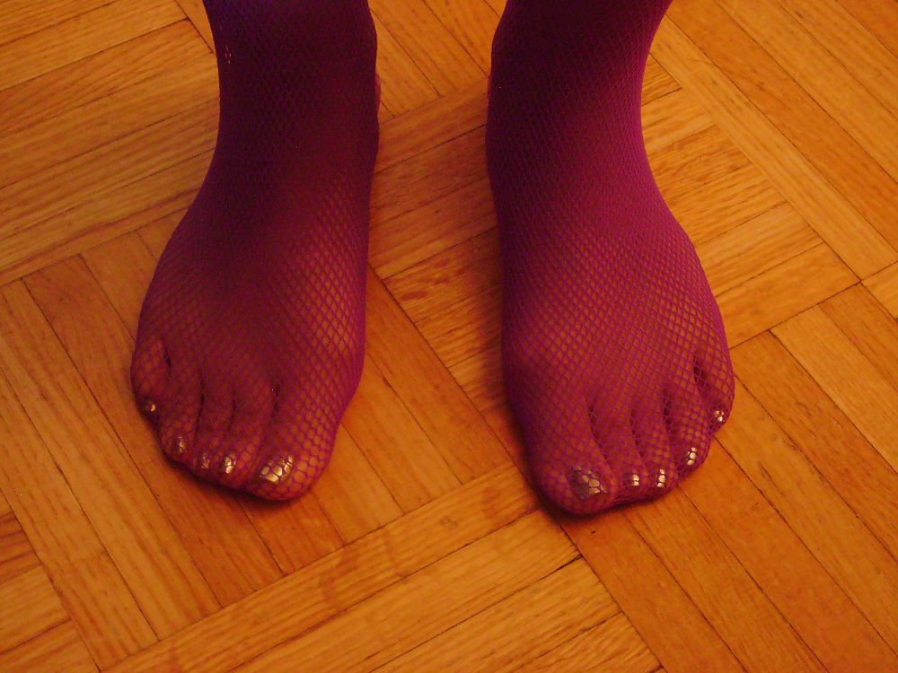 Purple Stocking Tease #31949425