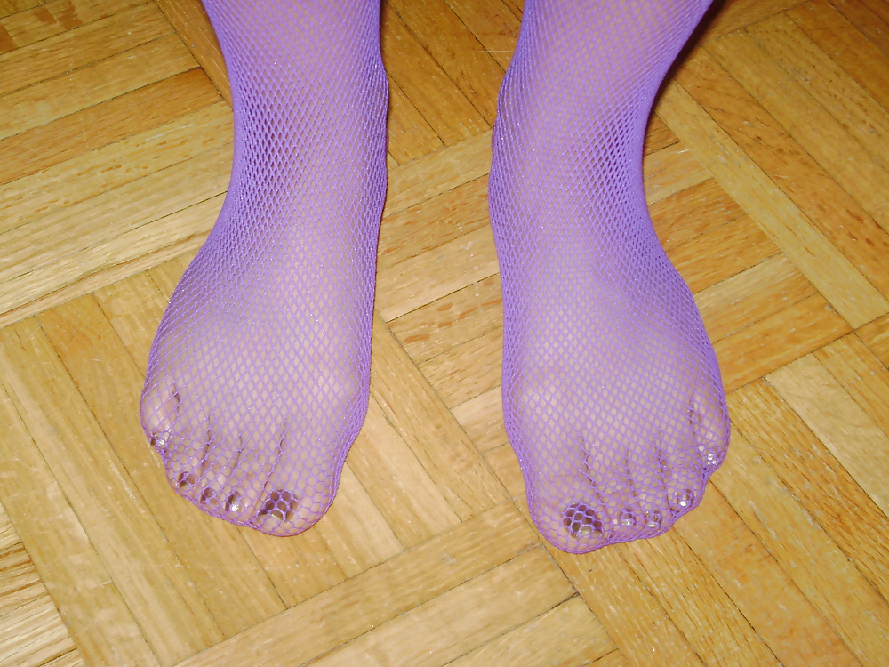 Purple Stocking Tease #31949426