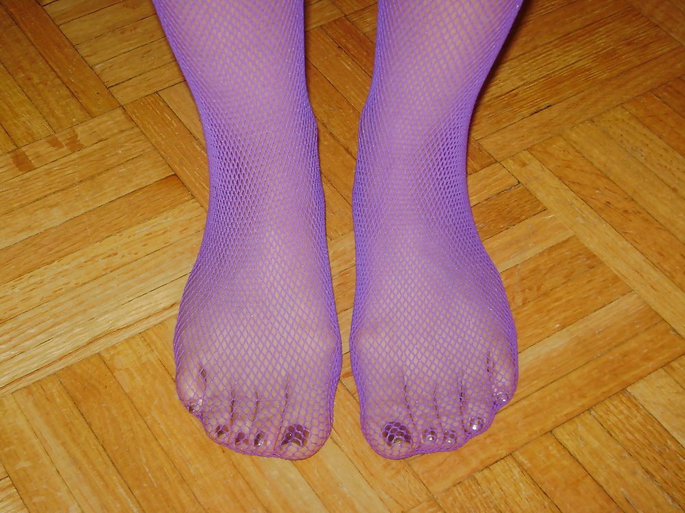 Purple Stocking Tease #31949427