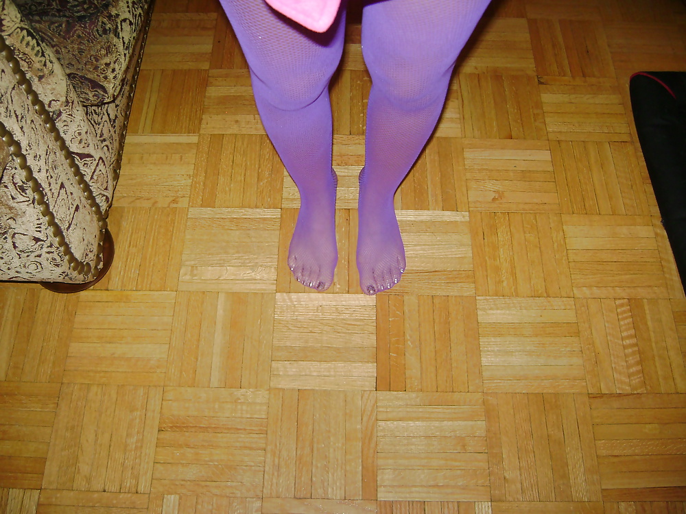 Purple Stocking Tease #31949459