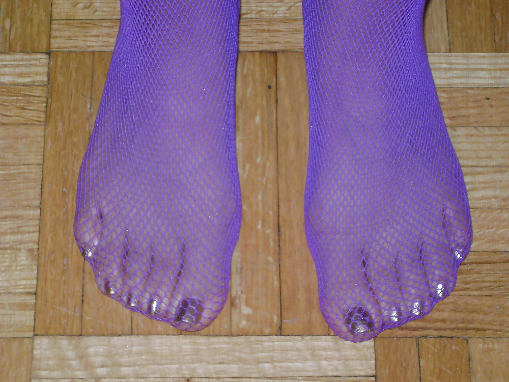 Purple Stocking Tease #31949461