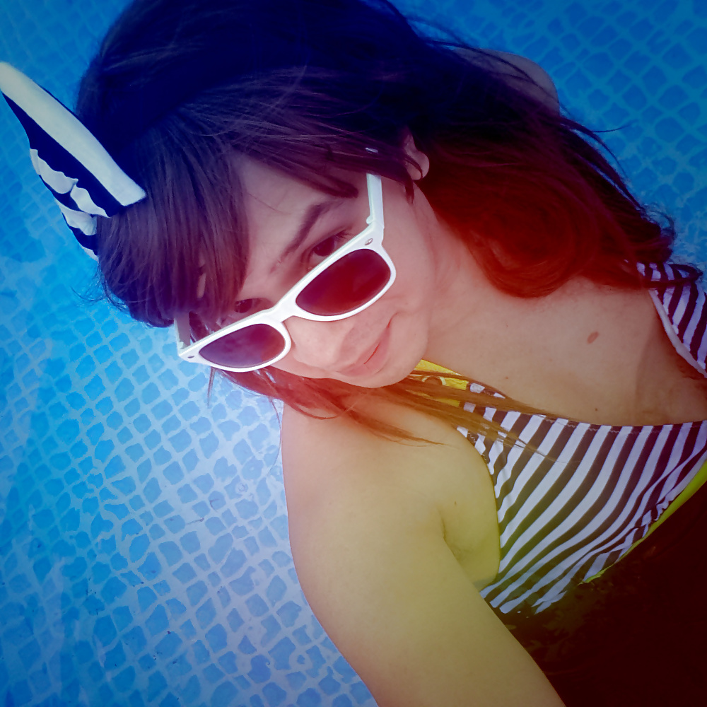Tgirl pool selfie fun #32977577