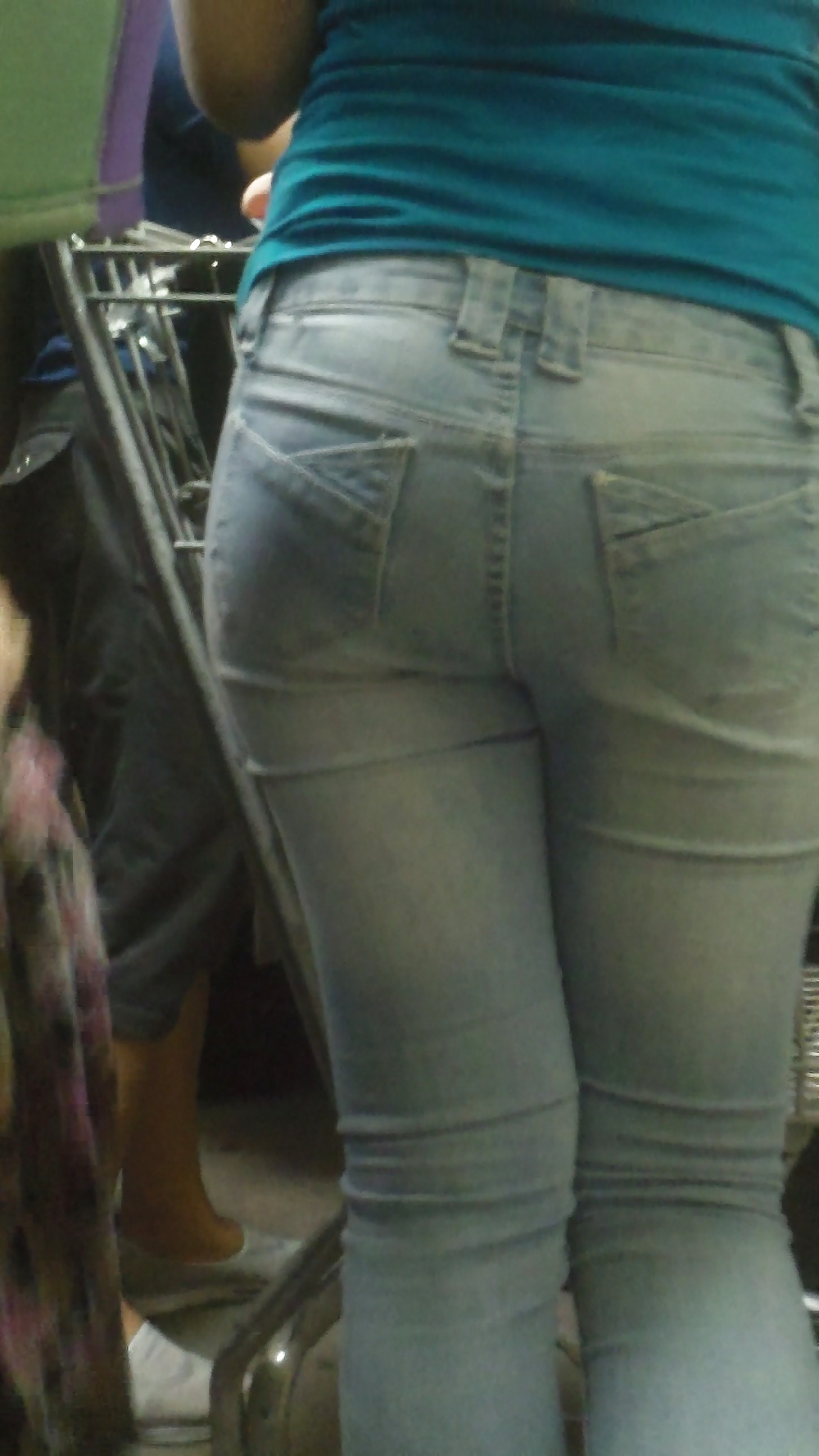 Fine teen ass & butt in tight jeans #32566427