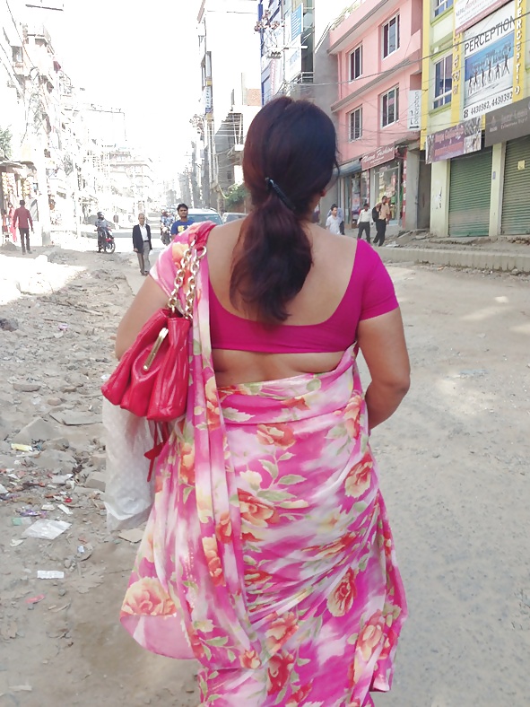 Sexy Nepali aunty with huge ass in saree #39777699
