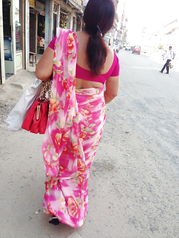 Sexy Nepali aunty with huge ass in saree #39777829