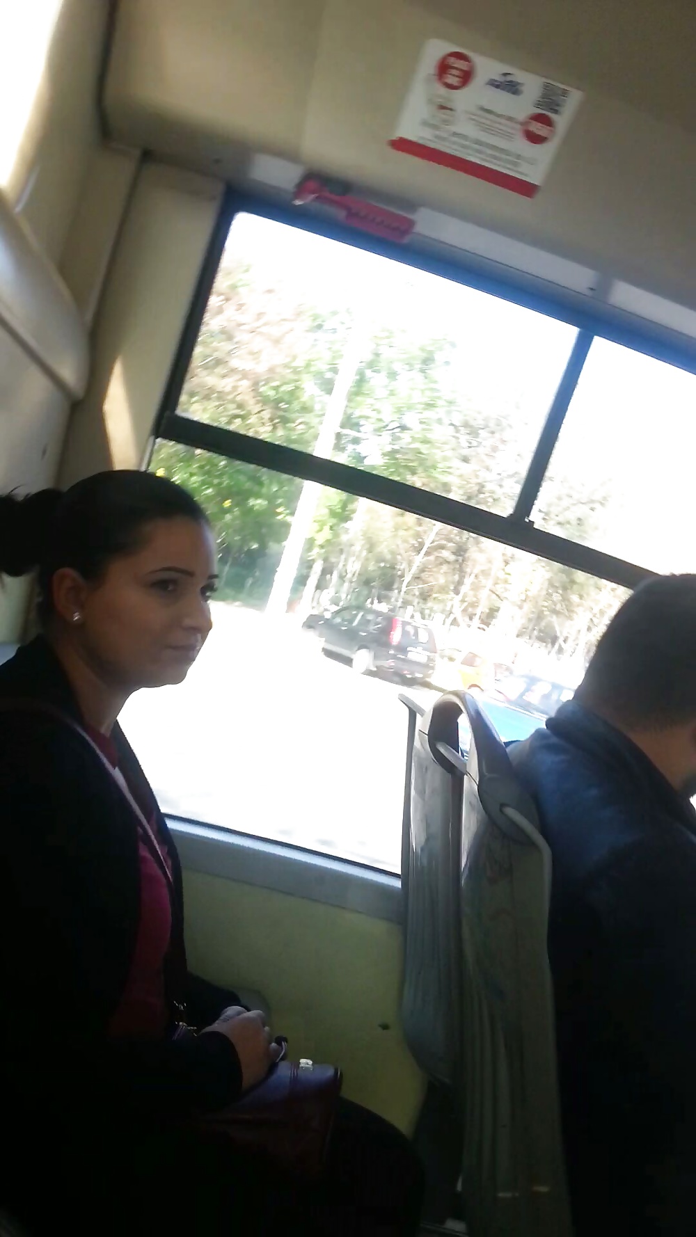 Spy sexy old + young ass and face in bus romanian #30833662