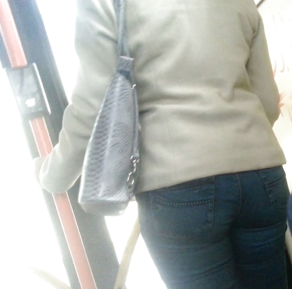 Spy sexy old + young ass and face in bus romanian #30833709