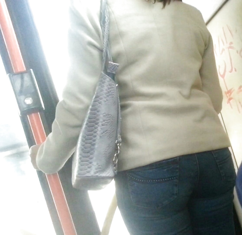 Spy sexy old + young ass and face in bus romanian #30833712