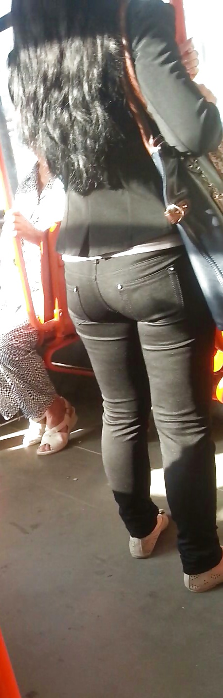 Spy sexy old + young ass and face in bus romanian #30833755