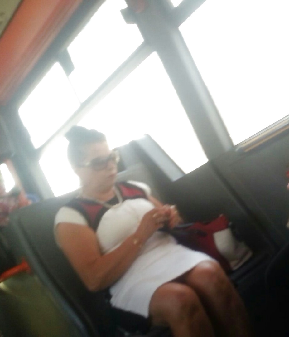 Spy sexy old + young ass and face in bus romanian #30833764