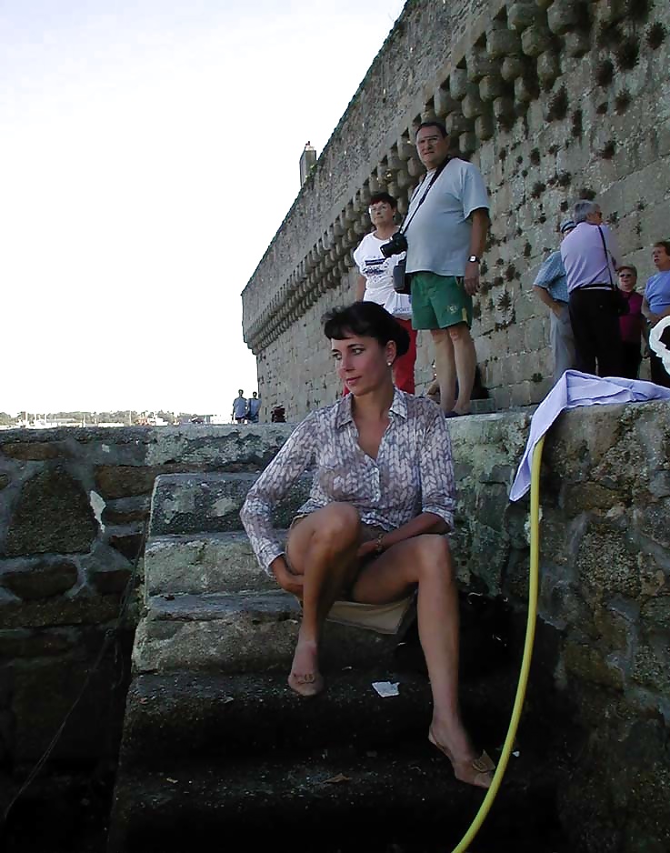 FRENCH NADINE flashing at Concarneau 2003  #27121623