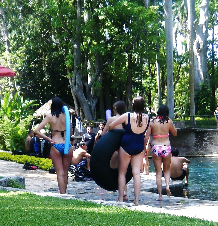 Latina teens 18 by the pool nonporn candid #36741191