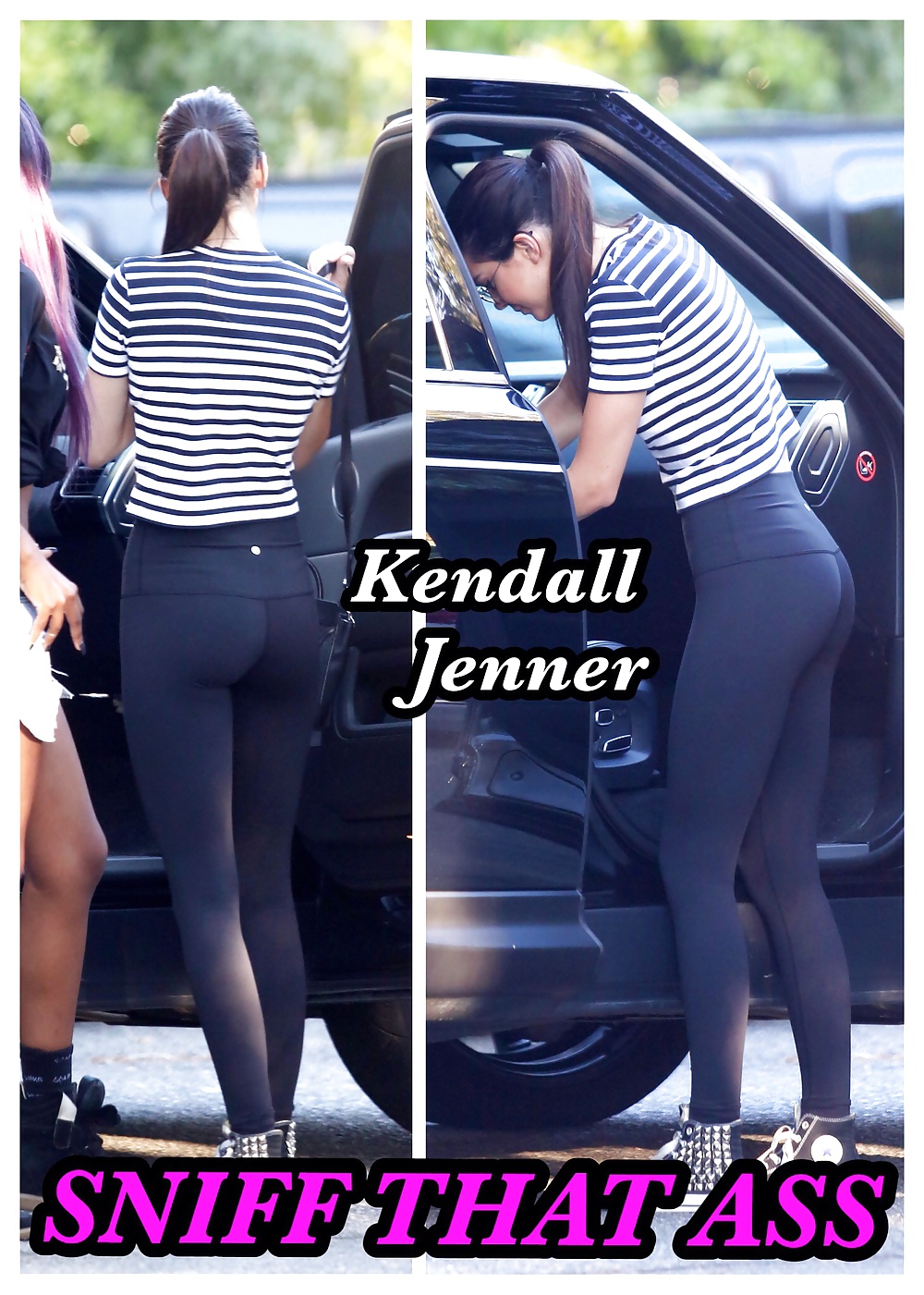 Sniff Kendall Jenner's ass through her leggings! #28945914