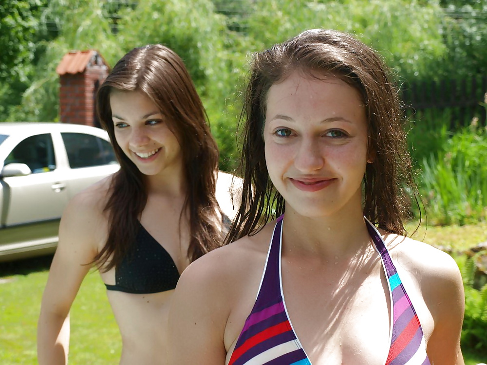 Bikini teens in the garden 2 #28814404